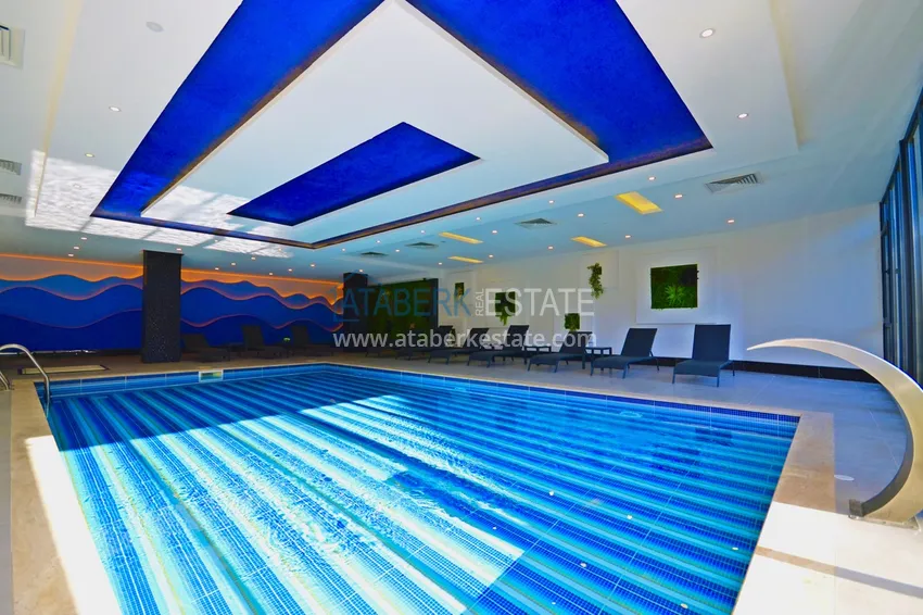 Newly furnished 1+1 apartment in a comfort-class residence in Oba, Alanya 11 