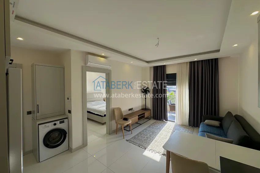 Purchase Newly furnished 1+1 apartment in a comfort-class residence in Oba, Alanya 2 