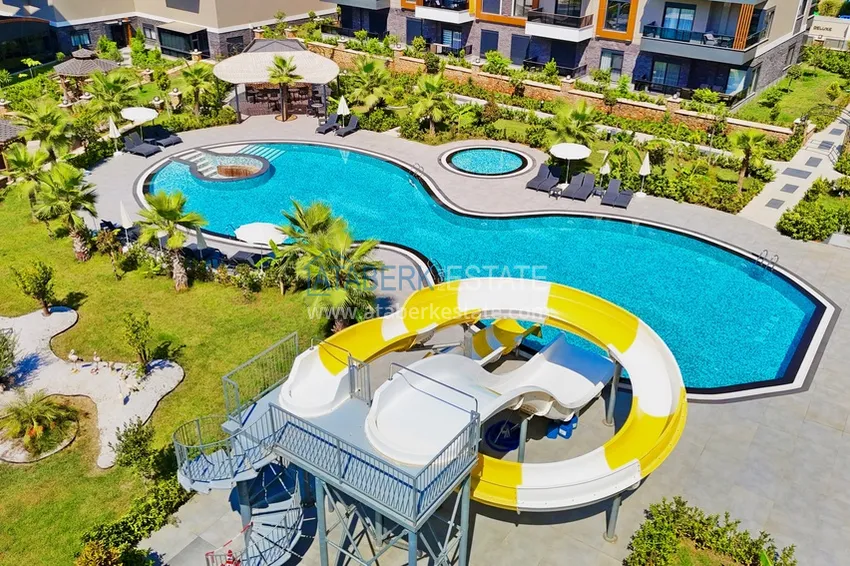 Newly furnished 1+1 apartment in a comfort-class residence in Oba, Alanya 5 