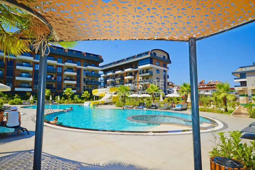 Newly furnished 1+1 apartment in a comfort-class residence in Oba, Alanya 6 