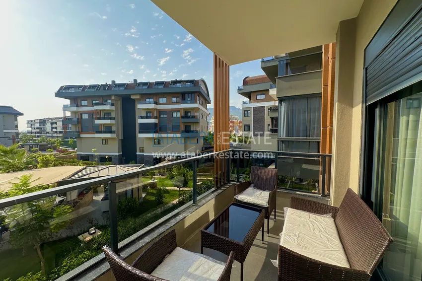 Purchase Newly furnished 1+1 apartment in a comfort-class residence in Oba, Alanya 7 