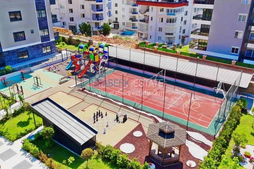 Newly furnished 1+1 apartment in a comfort-class residence in Oba, Alanya 7 