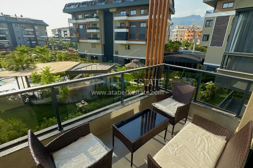 Purchase Newly furnished 1+1 apartment in a comfort-class residence in Oba, Alanya 8 
