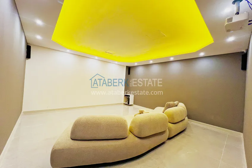 Newly furnished 1+1 apartment in a comfort-class residence in Oba, Alanya 9 