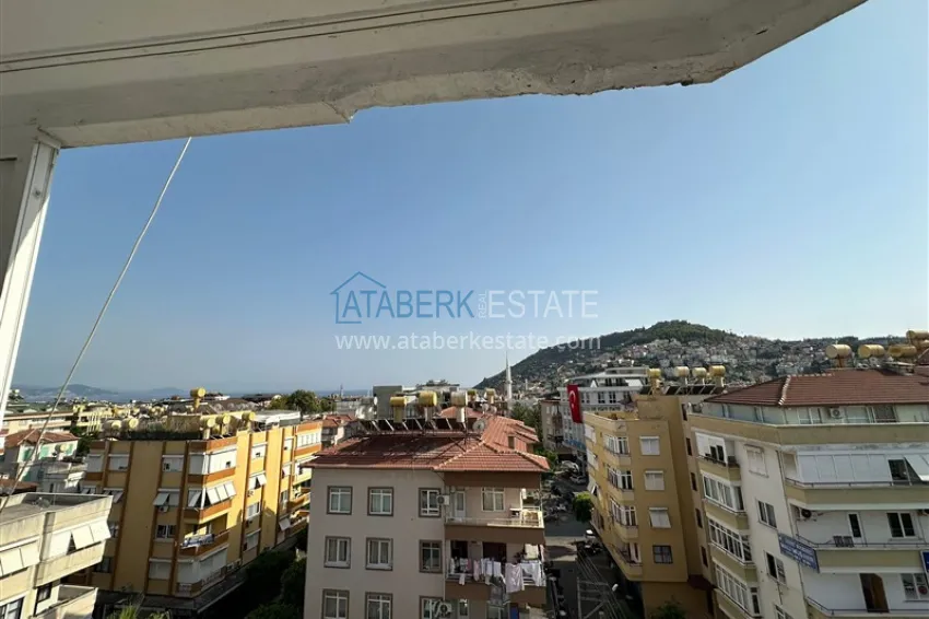 Purchase 2+1 apartment with a residence permit in the center of Alanya — furniture, view of the fortress 15 