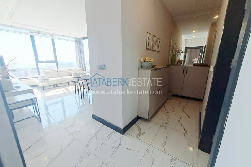 Purchase Two-bedroom furnished apartment for long-term rent in the center of Mahmutlar, Saturday market area No. 112 2 