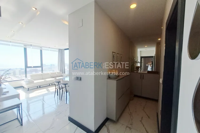 Purchase Two-bedroom furnished apartment for long-term rent in the center of Mahmutlar, Saturday market area No. 112 3 