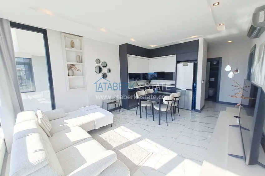 Purchase Two-bedroom furnished apartment for long-term rent in the center of Mahmutlar, Saturday market area No. 112 5 