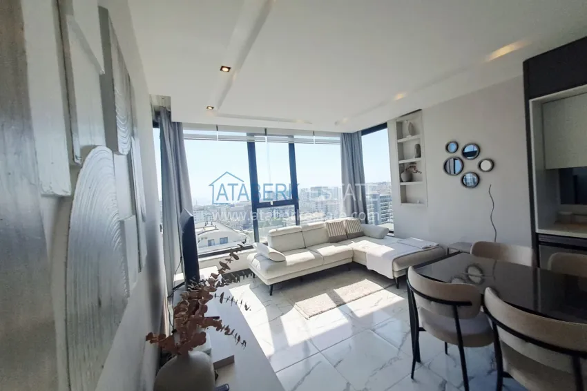 Purchase 2+1 apartment with furniture, glazed balcony and sea view in the center of Mahmutlar, Alanya 7 