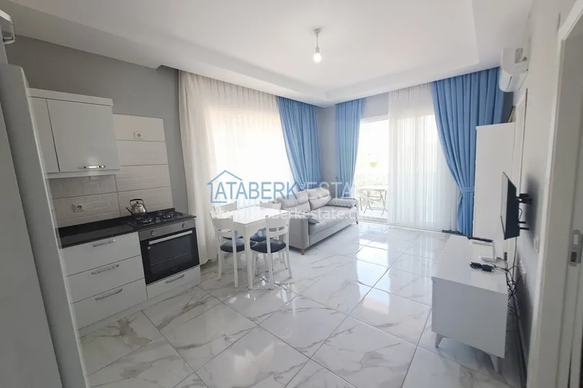Purchase  Cozy 1+1 apartment with new furniture and a view of a pine forest — Avsallar, Alanya 2 