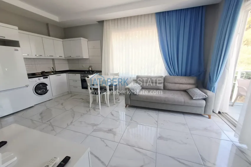 Purchase  Cozy 1+1 apartment with new furniture and a view of a pine forest — Avsallar, Alanya 3 