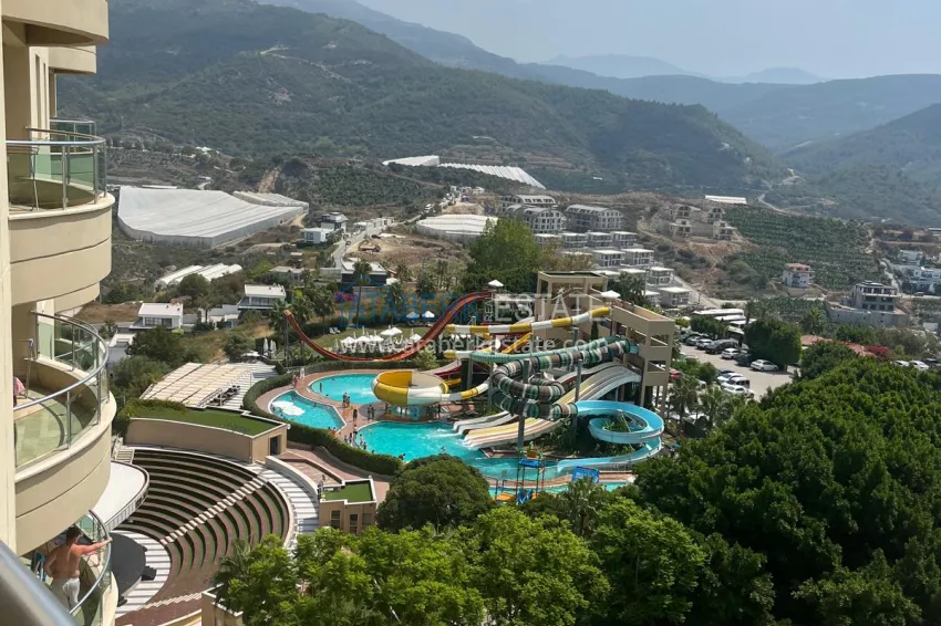 Purchase Furnished 2+1 apartment for rent in Alanya, Mahmutlar district — a legendary hotel complex with a private beach No. 708 12