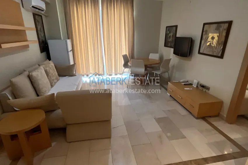Purchase Furnished 2+1 apartment for rent in Alanya, Mahmutlar district — a legendary hotel complex with a private beach No. 708 1