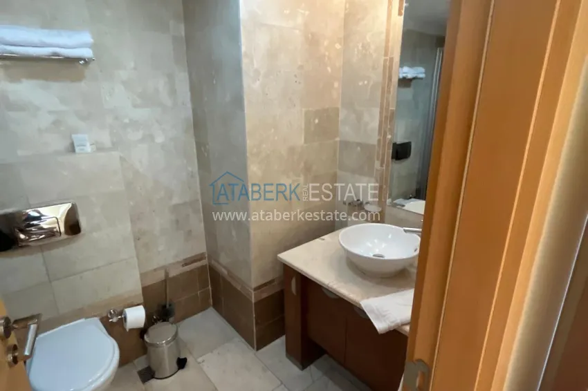 Purchase Furnished 2+1 apartment for rent in Alanya, Mahmutlar district — a legendary hotel complex with a private beach No. 708 7
