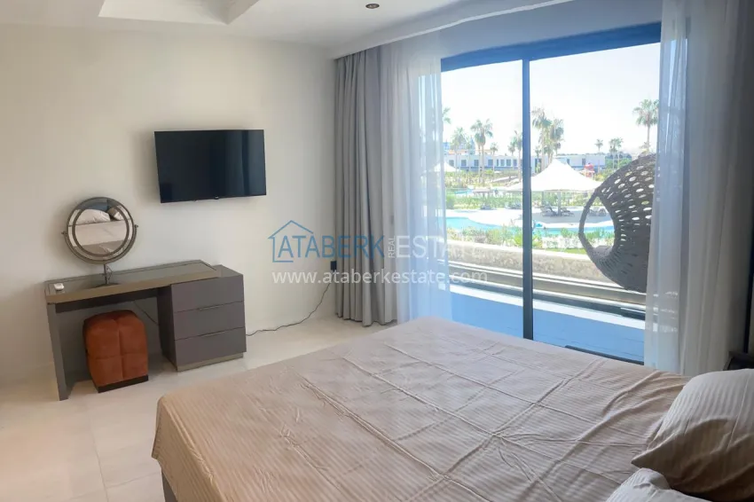 Purchase 2+1 garden duplex for rent in Alanya, Turkler district - A8 Complex Hotel 8