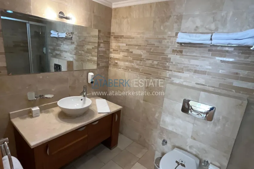 Purchase Furnished 2+1 apartment for rent in Alanya, Mahmutlar district — a legendary hotel complex with a private beach No. 708 8