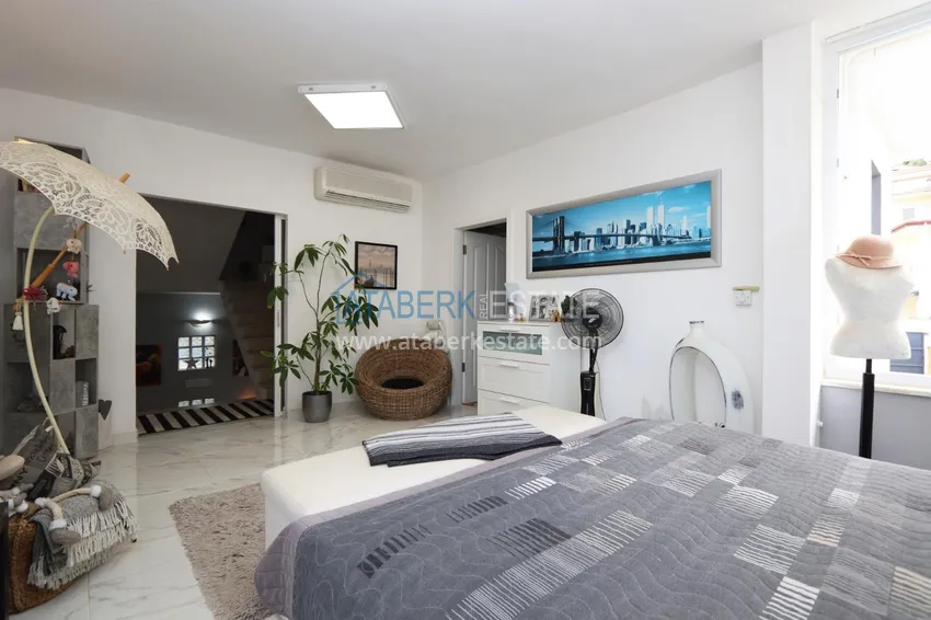 Purchase  Two-story 5+1 villa with private pool in Kargicak — suitable for obtaining citizenship 9 