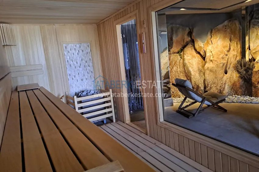 Loft 3+1 apartment with panoramic views from the owner in the historic heart of Alanya 35 