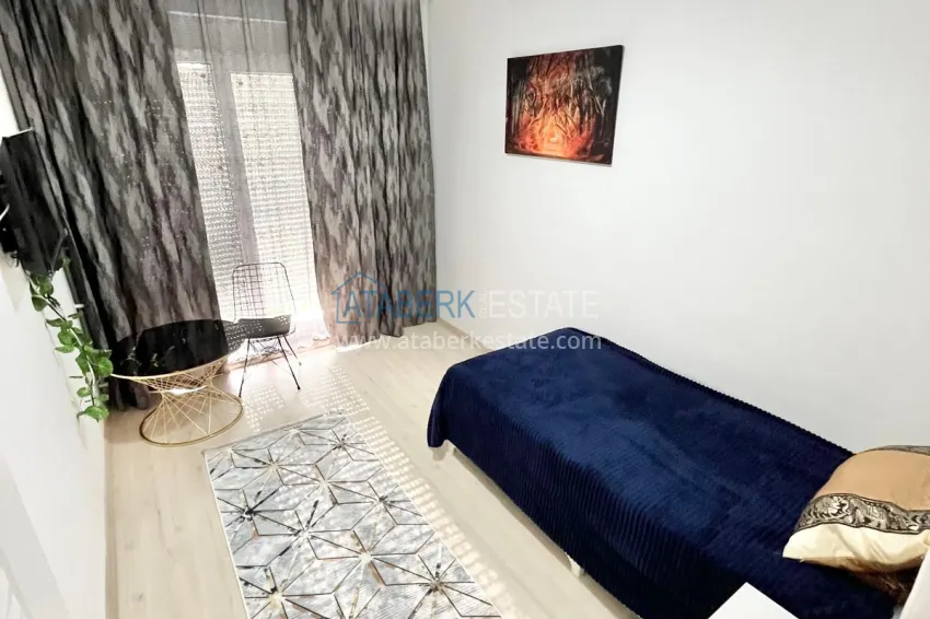 Purchase 2+1 apartment in Antalya, Kepez district — furniture, separate kitchen and private courtyard 7 