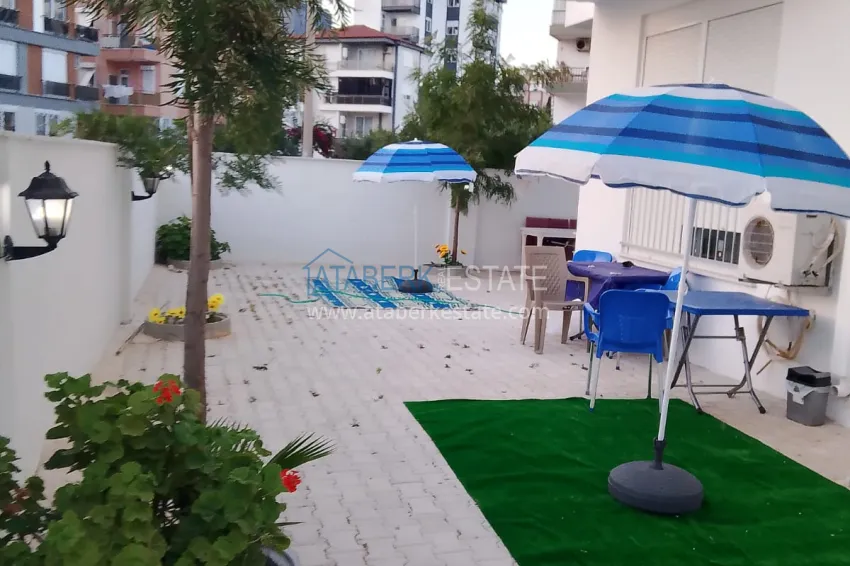 2+1 apartment in Antalya, Kepez district — furniture, separate kitchen and private courtyard 3 