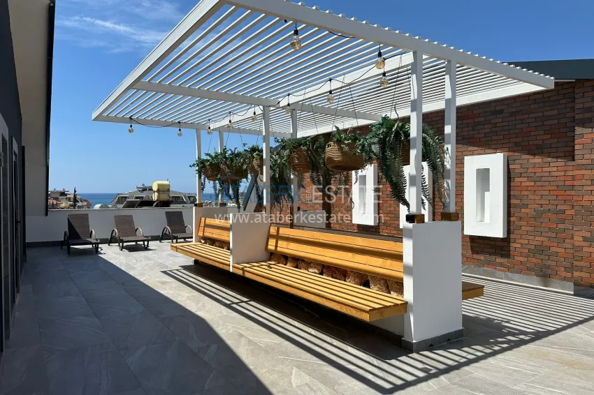 Long-term rent of a 2+1 apartment in the center of Alanya, Keykubat beach area No. 18 17 