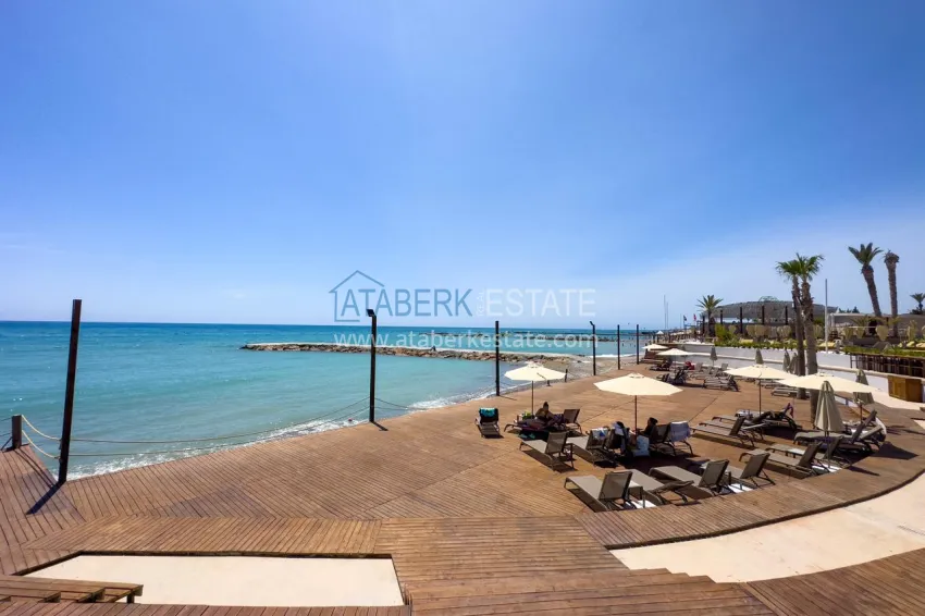 For long-term rent - stylish 2+1 turnkey apartment in a luxury hotel complex, Alanya, Turkler district I12 41