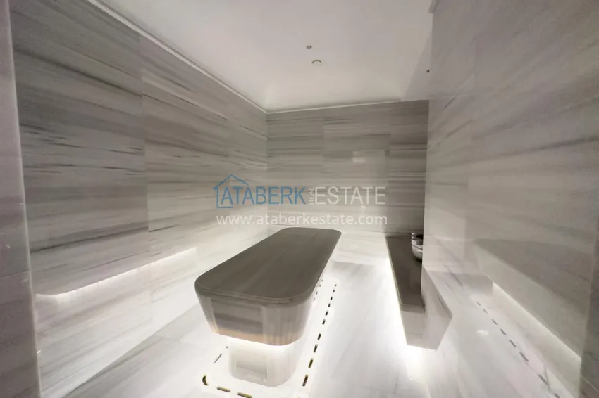 Furnished 2+1 XL apartment with laundry in a luxury complex — Alanya, Turkler. Suitable for a residence permit 69 