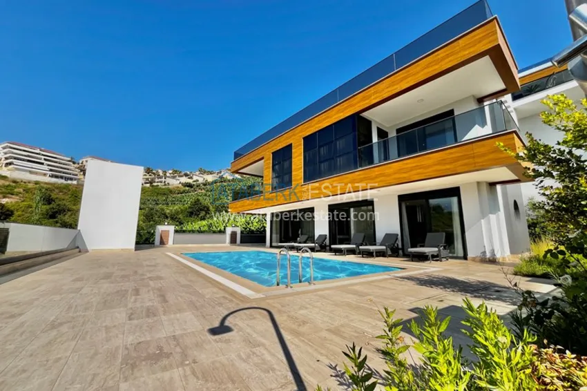 Elite triplex villa 4+2 in Alanya, Kargicak district — furnished and with private pool 1 