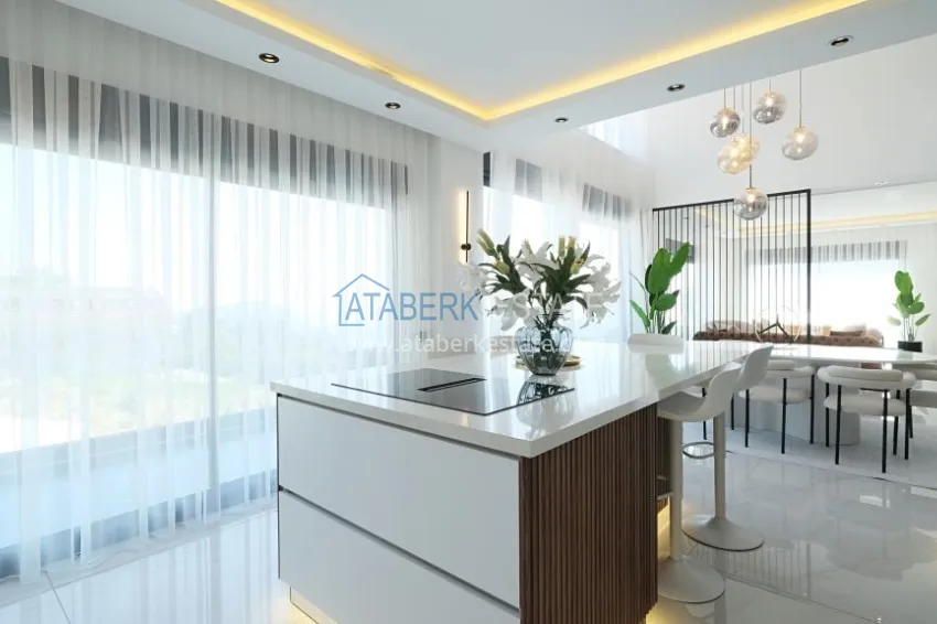 Purchase Luxury private villa with panoramic views in Alanya, Bektash district — for citizenship 16 