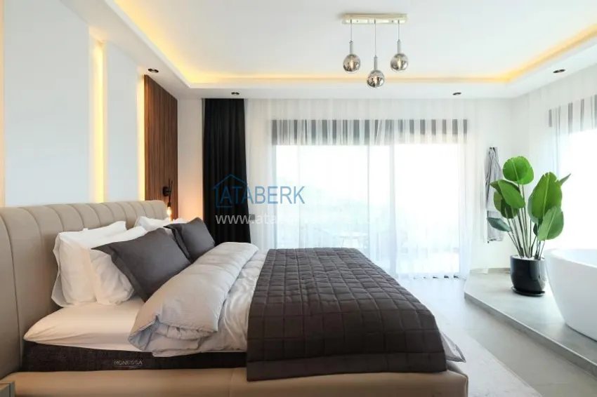 Purchase Luxury private villa with panoramic views in Alanya, Bektash district — for citizenship 31 