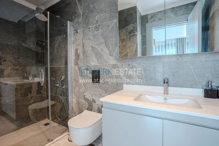 Purchase  A futuristic premium residential complex on the beachfront in Alanya, Kargicak district 26 