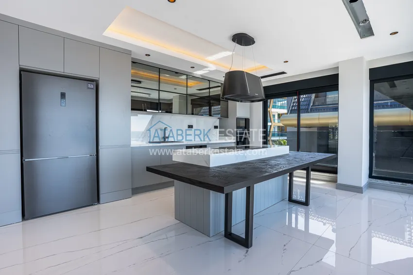 Purchase  A futuristic premium residential complex on the beachfront in Alanya, Kargicak district 50 