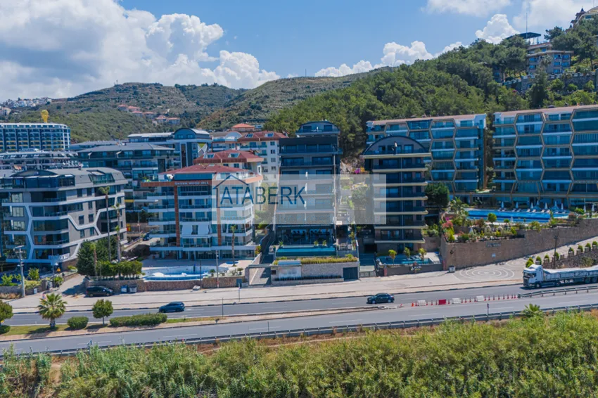 A futuristic premium residential complex on the beachfront in Alanya, Kargicak district 4 