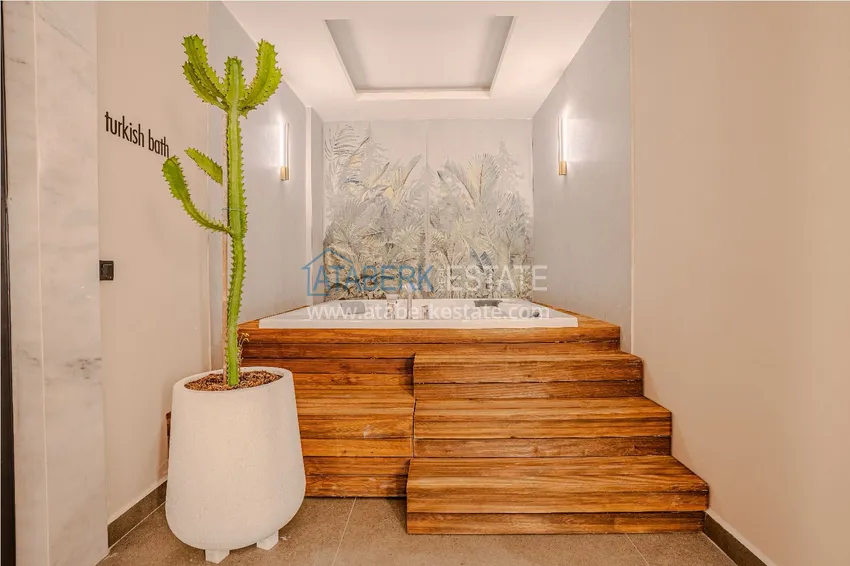 Linear 4+1 apartment on the beachfront in Alanya, Kargicak district — for citizenship 47