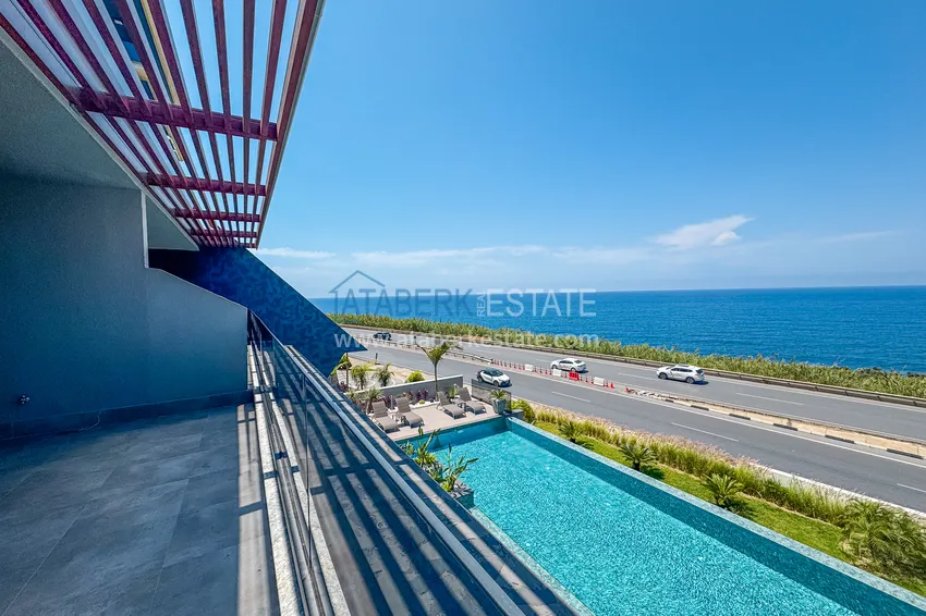 Purchase Linear 4+1 apartment on the beachfront in Alanya, Kargicak district — for citizenship 10