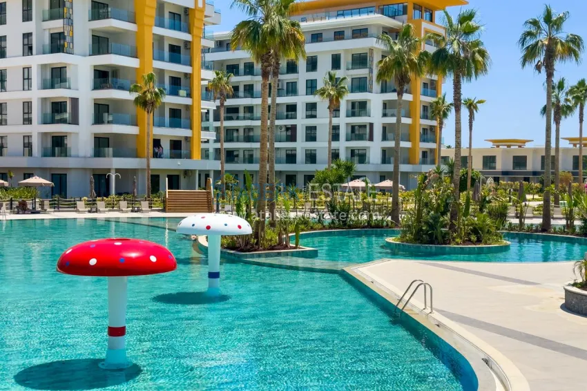 1+1 85 m² apartment in a premium hotel complex on the Turkler coast — Alanya 14 