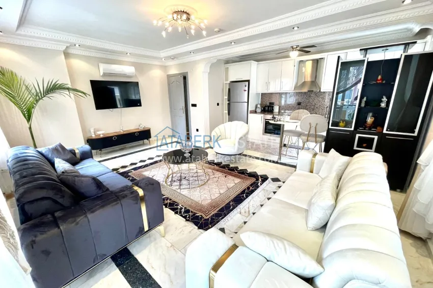 Purchase Apartment 2+1 after major renovation with new furniture — Alanya, Oba district 8 