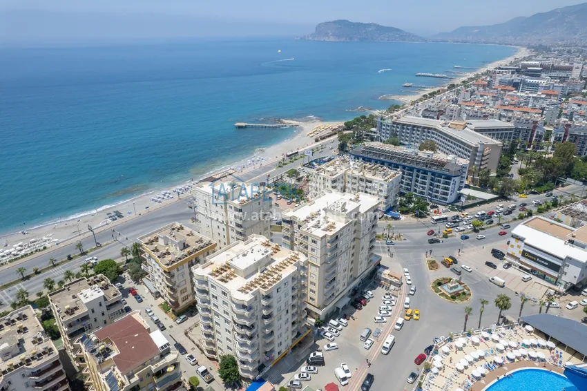 Apartment 2+1 on the seafront in Alanya, Tosmur district - suitable for a residence permit 3 