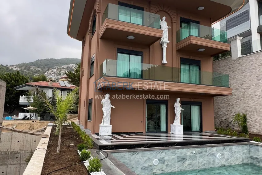Luxury villa with pool and panoramic views — Alanya, Bektash. Suitable for citizenship 4 