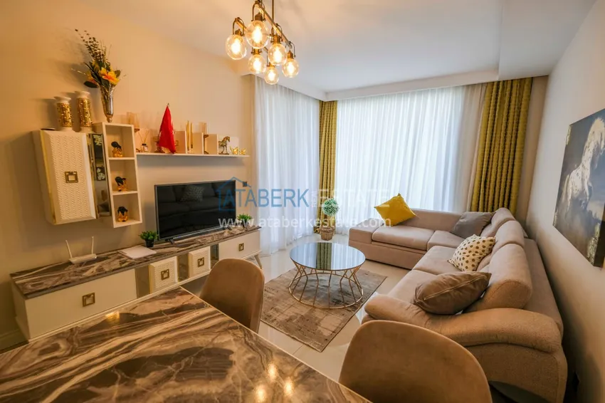 Purchase 1+1 apartment with private garden in an elite complex on the beachfront — Alanya, Kestel district 10 