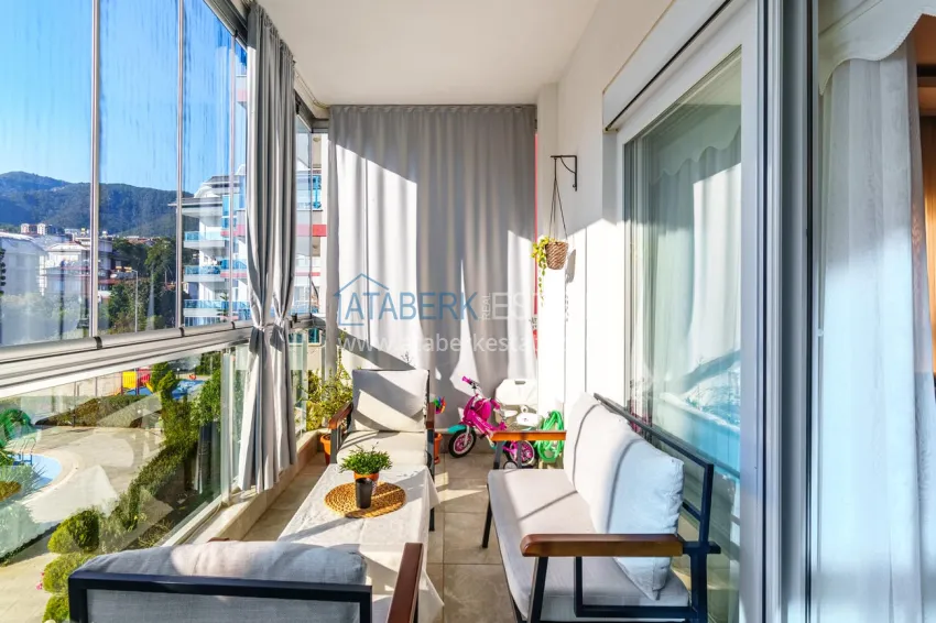 Purchase Secondary apartment 3+1 in Oba, Alanya — separate kitchen, furniture, option for a residence permit 11 