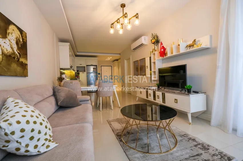 Purchase 1+1 apartment with private garden in an elite complex on the beachfront — Alanya, Kestel district 13 