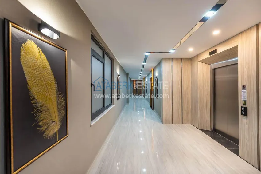 1+1 apartment with private garden in an elite complex on the beachfront — Alanya, Kestel district 22 