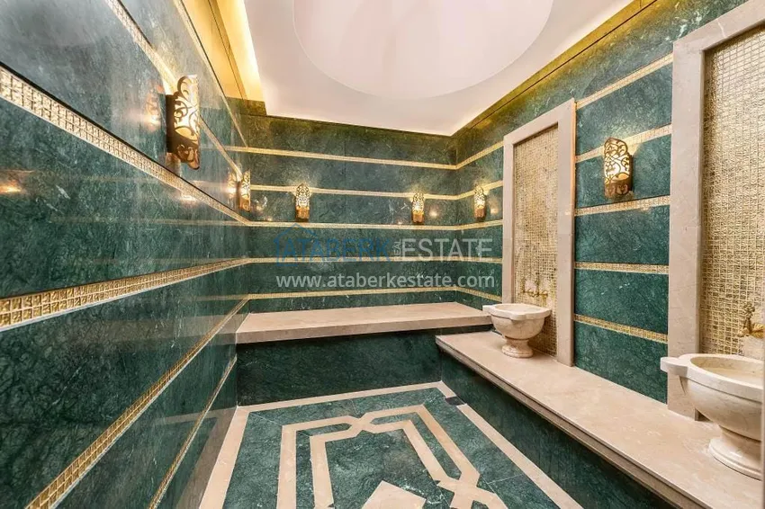 1+1 apartment with private garden in an elite complex on the beachfront — Alanya, Kestel district 29 