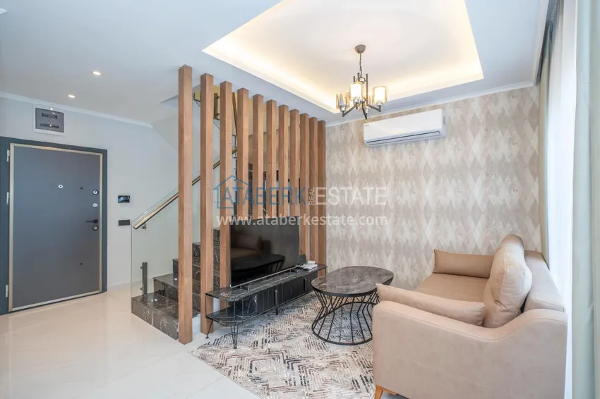 Purchase  2+1 duplex apartment in Alanya, Oba district - furnished and with a comfortable layout 2 