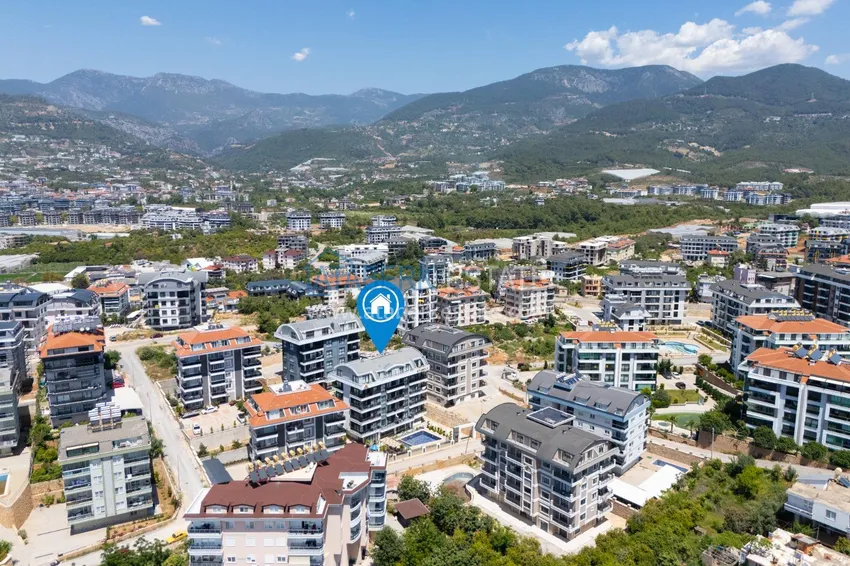 2+1 duplex apartment in Alanya, Oba district - furnished and with a comfortable layout 3 