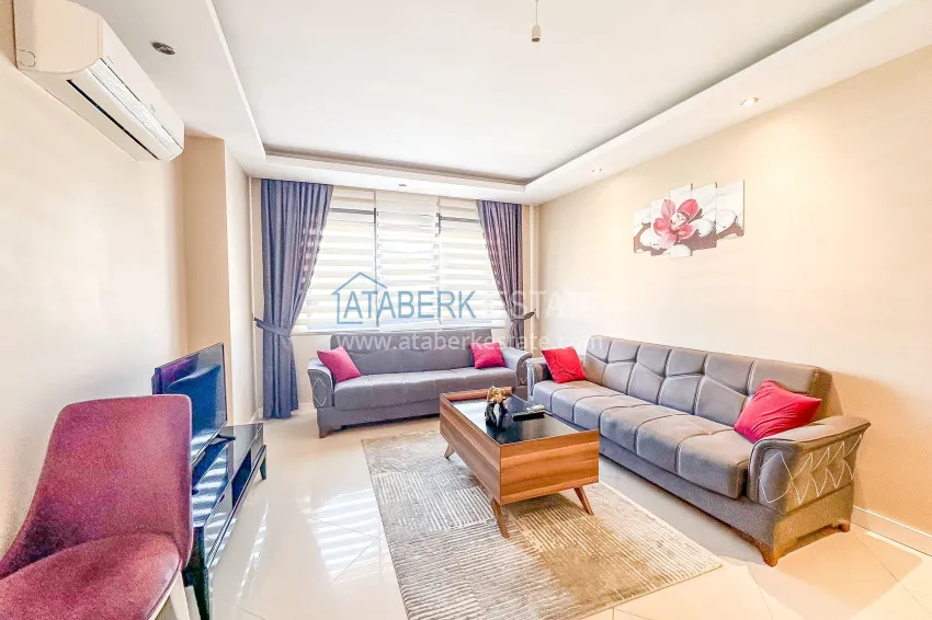 Purchase Furnished 2+1 apartment in Oba, Alanya — suitable for citizenship 1