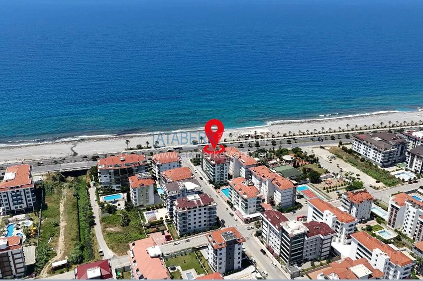3+1 apartment in Alanya is the first coastal one, for a residence permit and citizenship, Kestel district  3 
