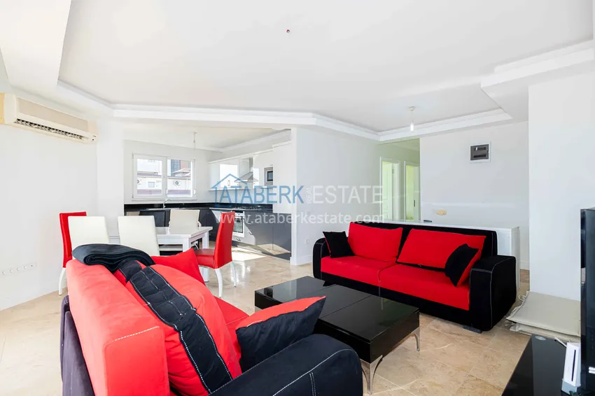 Purchase  2+1 apartment with a large terrace in the Cikcilli area, Alanya — property for a residence permit 5 