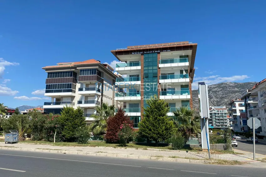 3+1 apartment in Alanya is the first coastal one, for a residence permit and citizenship, Kestel district  6 